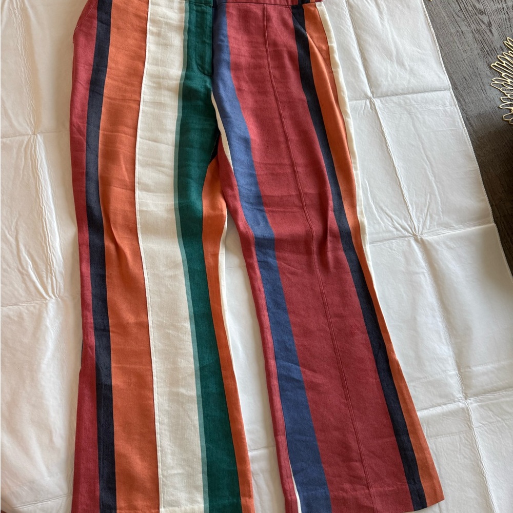 Tanya Taylor Multicolor Striped Fabric